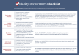 INVENTORY checklist