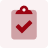 illustration icon of check on pad